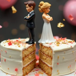 válási buli anti lagzi figurák a tortán